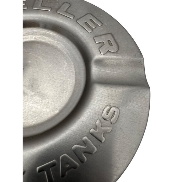 Mueller Bulk Milk Tanks Metal Ashtray 6" Silver Color Advertising Collectible - Picture 5 of 5